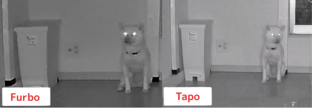 FarboとTapoの画質比較(暗視モード)